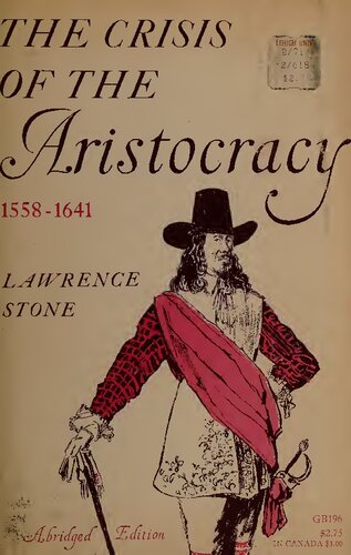 The crisis of the aristocracy 1558-1641