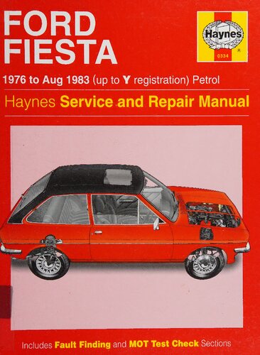 Haynes Ford Fiesta Service and Repair Manual - 1976-Aug 1983 (Up To Y Registration) Petrol