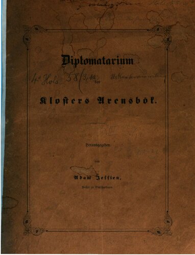 Diplomatarium des Klosters Arensbök