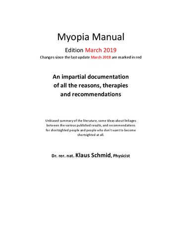 Myopia Manual