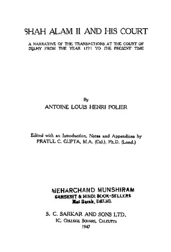 Shah Alam II and His Court