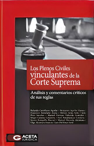 Los plenos civiles vinculantes de la corte suprema