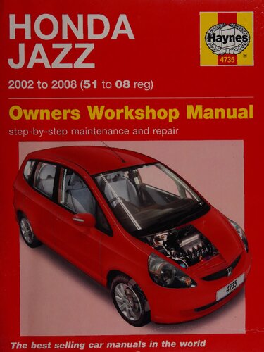 Haynes Honda Jazz 2002 to 2008 Owners Workshop Manual