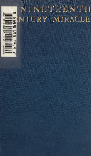 A Nineteenth Century Miracle: The Brothers Ratisbonne and the Congregation of Notre Dame De Sion