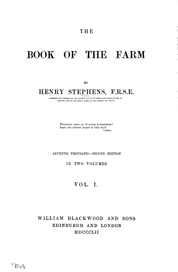 The Book of the Farm