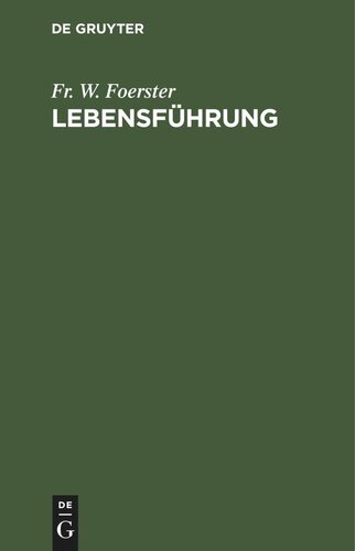Lebensführung