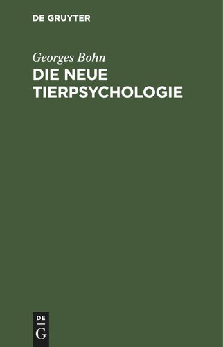 Die Neue Tierpsychologie