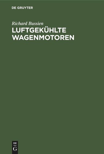 Luftgekühlte Wagenmotoren