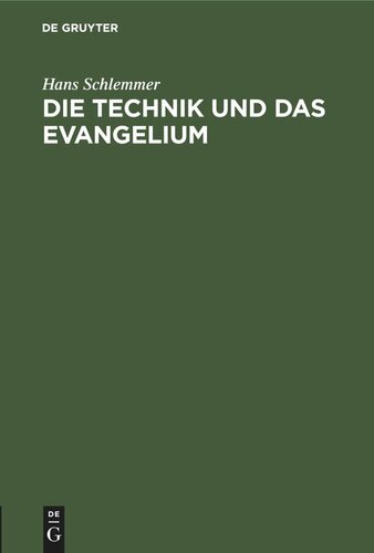 Die Technik und das Evangelium