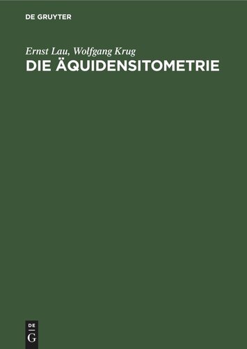 Die Äquidensitometrie: Grundlagen, Verfahren und Anwendungsgebiete