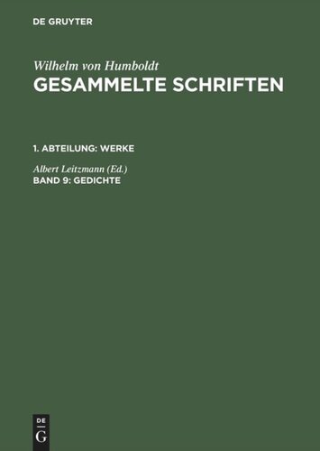 Gesammelte Schriften: Band 9 Gedichte