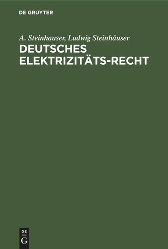 Deutsches Elektrizitäts-Recht