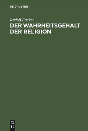 Der Wahrheitsgehalt der Religion