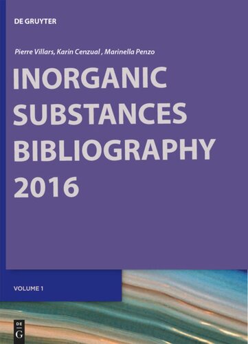 Inorganic Substances: Bibliography