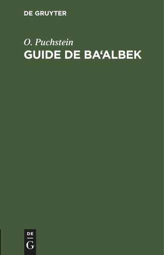 Guide de Ba‘albek