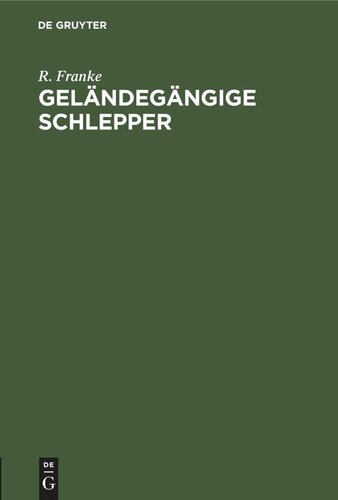Geländegängige Schlepper