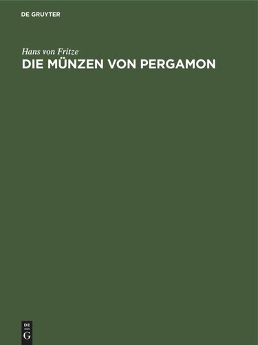 Die Münzen von Pergamon