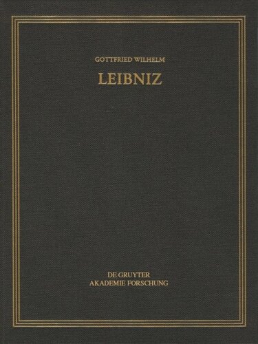 Sämtliche Schriften und Briefe: Band 24 Oktober 1704 – Juli 1705