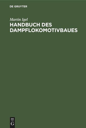Handbuch des Dampflokomotivbaues