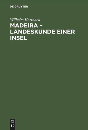 Madeira – Landeskunde einer Insel