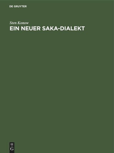 Ein neuer Saka-Dialekt