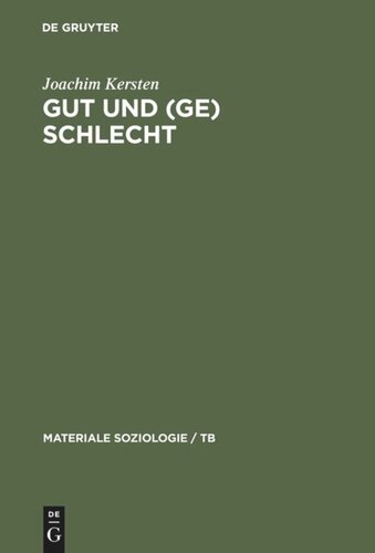 Gut und (Ge)schlecht: Männlichkeit, Kultur und Kriminalität