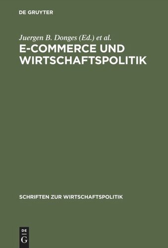 E-Commerce und Wirtschaftspolitik