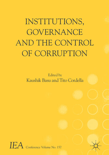 Institutions, Governance and the Control of Corruption (International Economic Association Series)