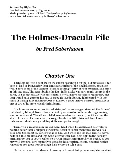 Dracula 02 - The Holmes-Dracula File (The Dracula Series