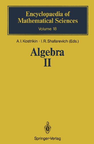 Algebra II: Noncommutative Rings. Identities: Noncommutative Rings Identities (Encyclopaedia of Mathematical Sciences (18))