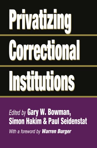 Privatizing Correctional Institutions