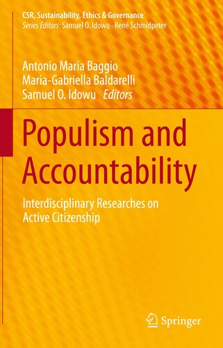 Populism and Accountability: Interdisciplinary Researches on Active Citizenship (CSR, Sustainability, Ethics & Governance)