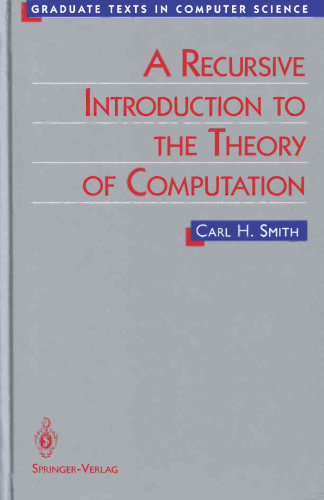 A Recursive Introduction to the Theory of Computation