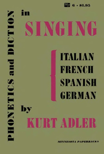 Phonetics and Diction in Singing