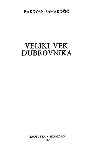 Veliki vek Dubrovnika