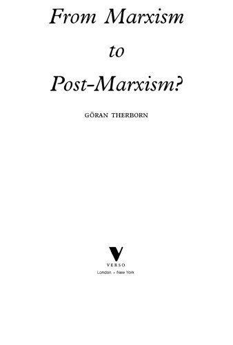 From Marxism to Post-marxism
