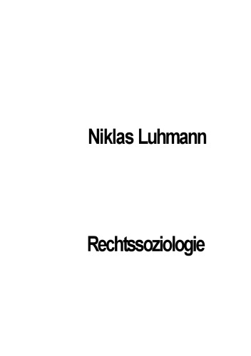 Rechtssoziologie  german