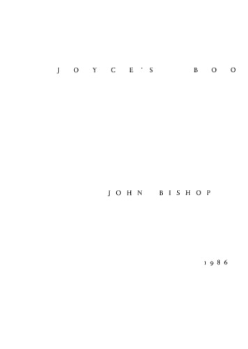 Joyce's Book of the Dark: Finnegans Wake (Mark H Ingraham Prize)