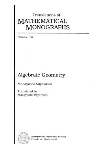 Algebraic geometry