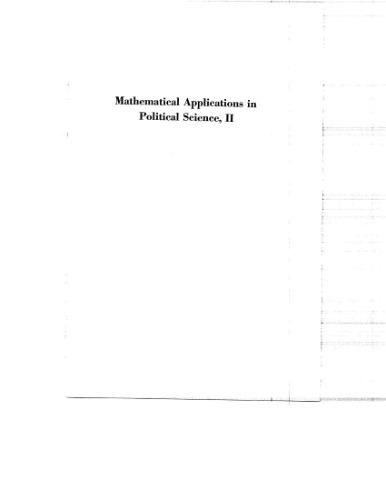 Mathematical Applications in Political Science II.