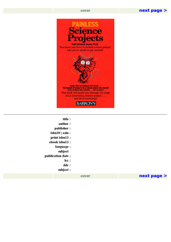 Painless Science Projects (Barron's Painless Series)