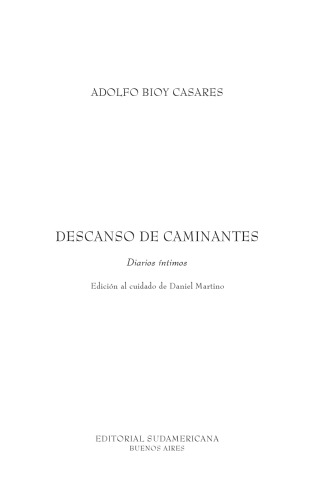 Descanso De Caminantes (Spanish Edition)