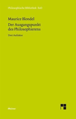 Der Ausgangspunkt des Philosophierens: Drei Aufsätze