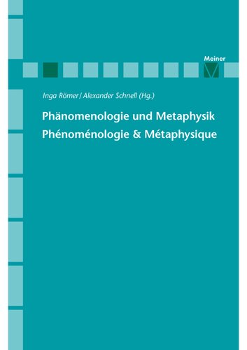 Phänomenologie und Metaphysik