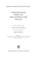 Vorlesungen über die Philosophie der Natur I: Nachschriften zu den Kollegien der Jahre 1819/20, 1821/22 und 1823/24