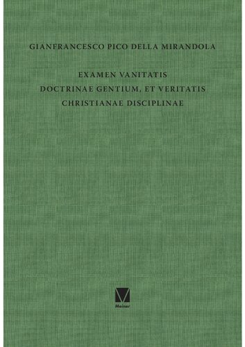 Examen vanitatis doctrinae gentium, et veritatis Christianae disciplinae