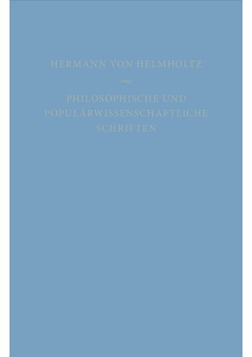 Philosophische und populärwissenschaftliche Schriften