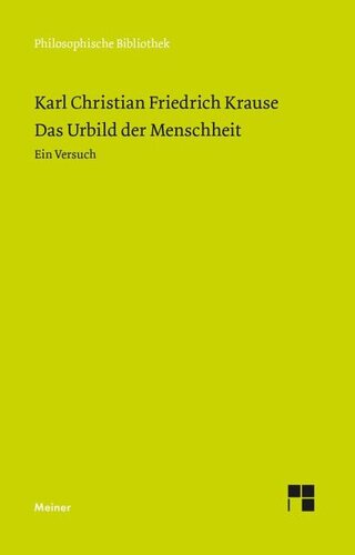 Das Urbild der Menschheit: Ein Versuch