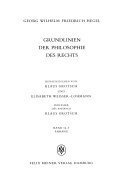 Grundlinien der Philosophie des Rechts: Anhang