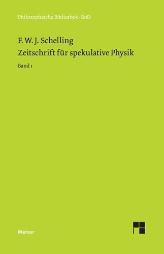 Zeitschrift für spekulative Physik: Teilband 1